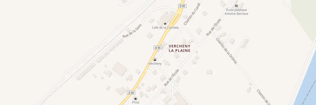 Plan du 5087 La Plaine à Vercheny