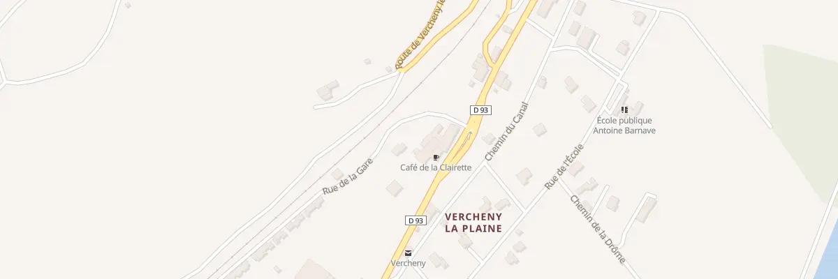 Plan du 9000 Les Broues à Vercheny