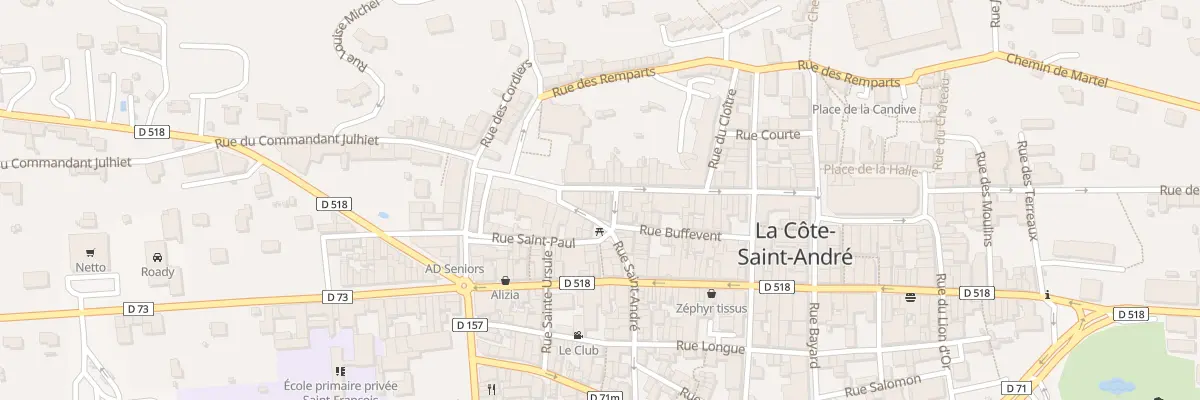 Plan du 38 Rue de l’Hotel de Ville à La Côte-Saint-André