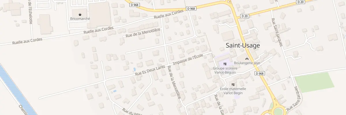 Plan du 12 Rue de la Ménottière à Saint-Usage