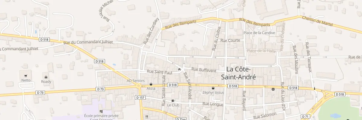 Plan du 36 Rue de l’Hotel de Ville à La Côte-Saint-André