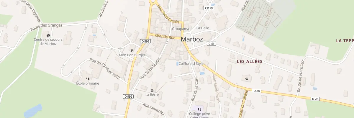 Plan du 5710 Marboz à Marboz