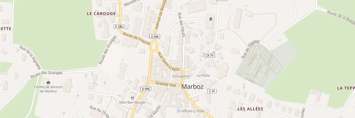 Plan du 5081 Marboz à Marboz
