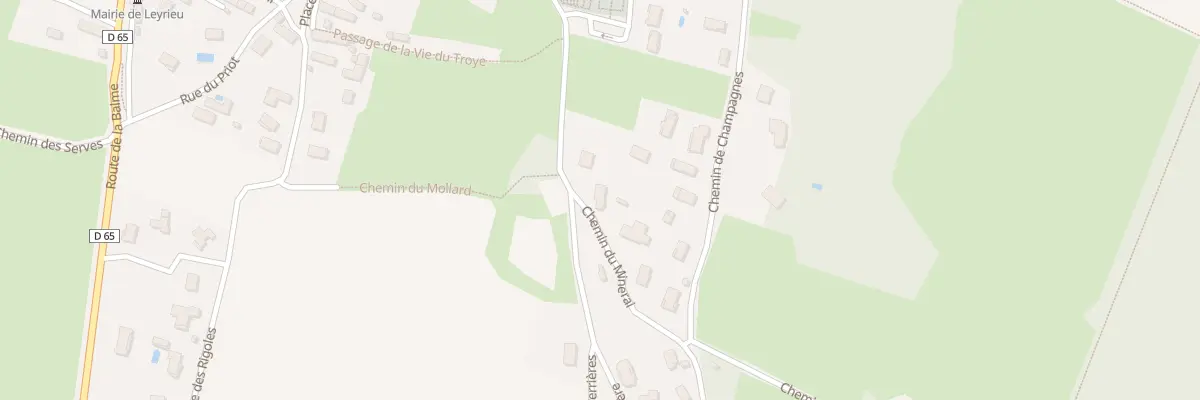 Plan du 5193 Rue de l’Ancienne Mairie à Leyrieu