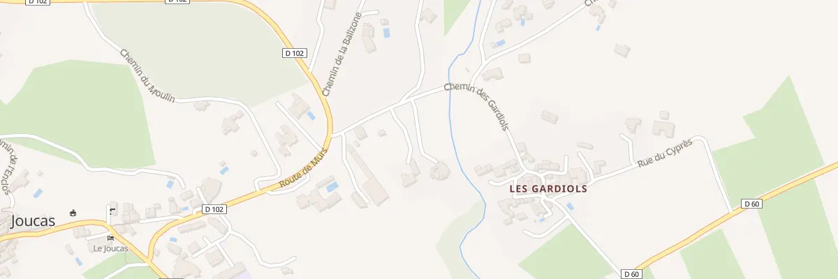 Plan du 94 Che des Gardiols à Joucas