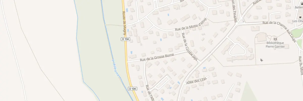 Plan du 8 Rue de la Grosse Borne à Belleneuve