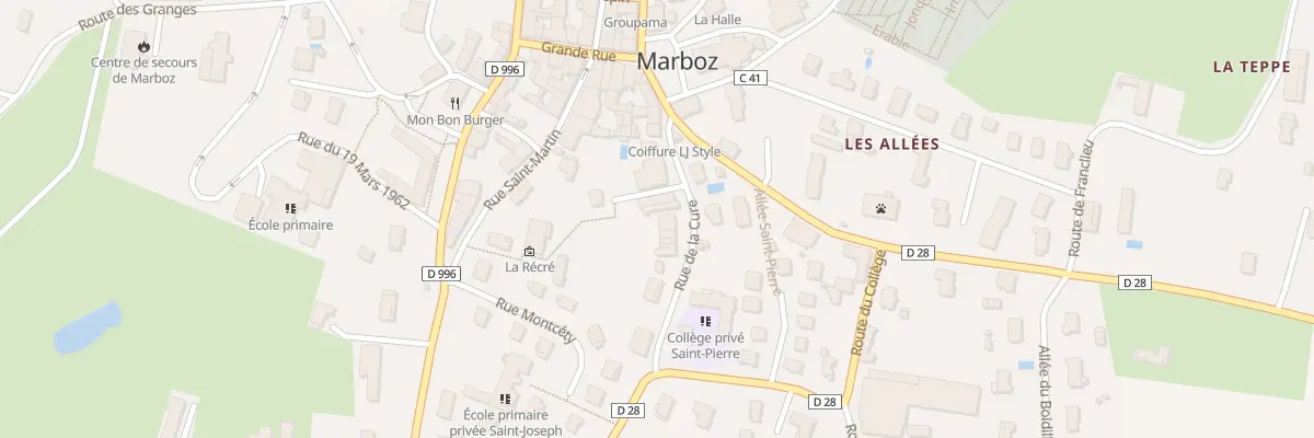 Plan du 5106 Marboz à Marboz