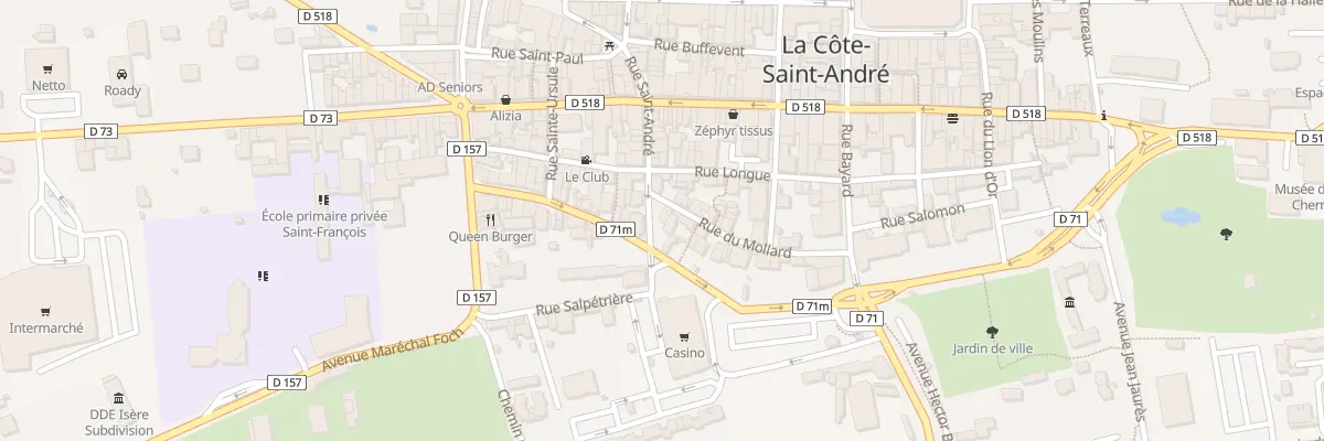 Plan du 22 Rue du Mollard à La Côte-Saint-André