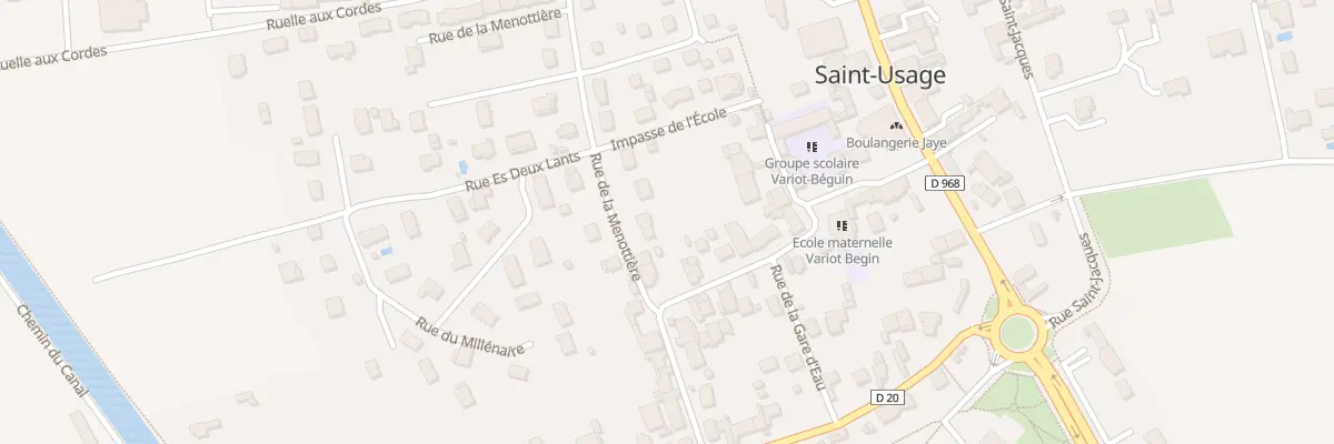 Plan du 6 Rue de la Ménottière à Saint-Usage