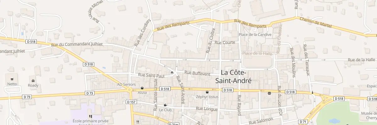 Plan du 26 Rue de l’Hotel de Ville à La Côte-Saint-André