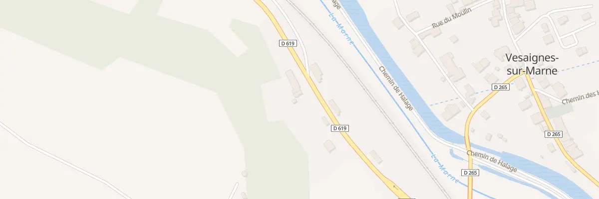Plan du 2 Rte Paris Bale à Vesaignes-sur-Marne