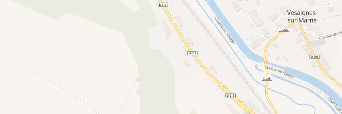 Plan du 6 Rte Paris Bale à Vesaignes-sur-Marne