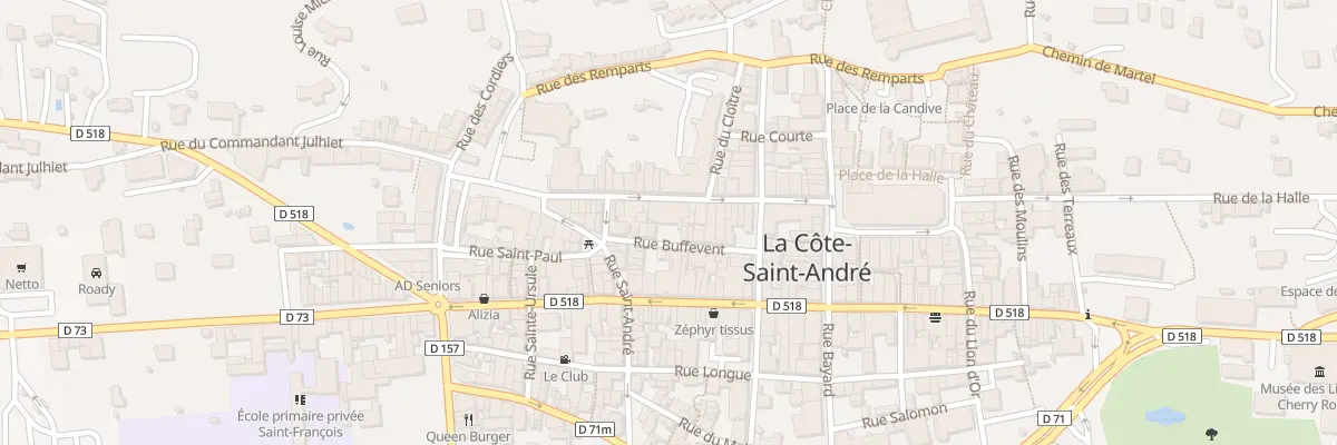 Plan du 22 Rue de l’Hotel de Ville à La Côte-Saint-André