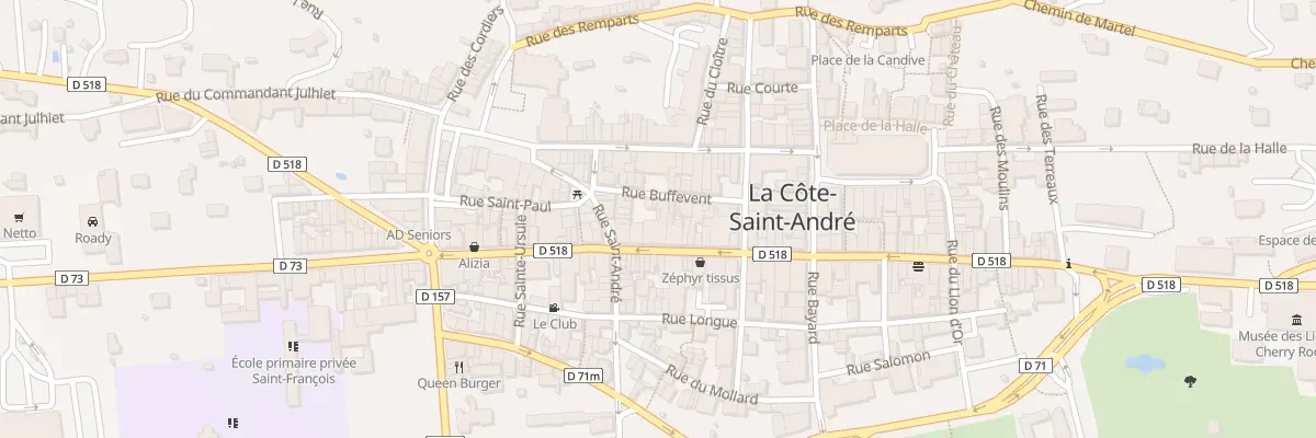 Plan du 36 Rue de la République à La Côte-Saint-André