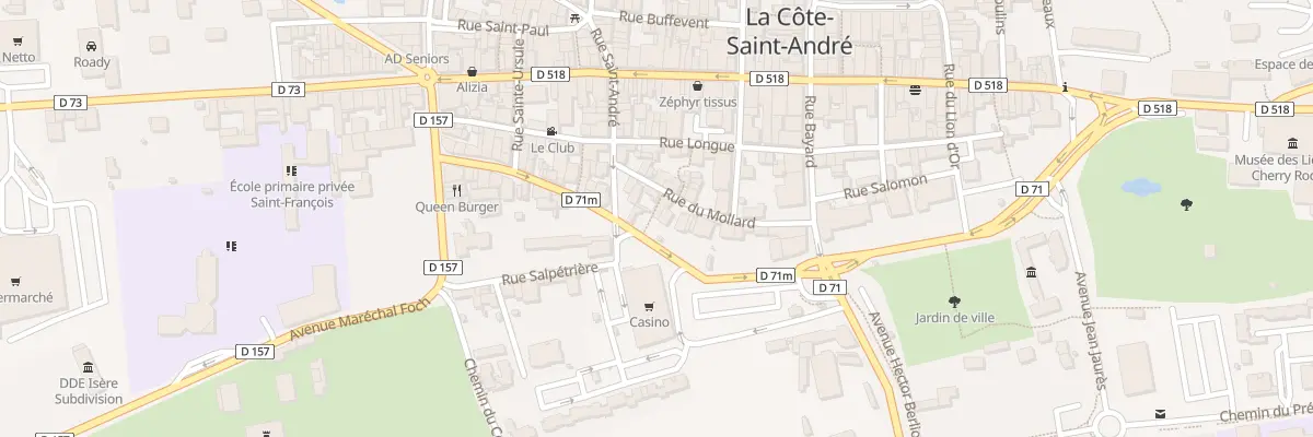 Plan du 16 Rue du Mollard à La Côte-Saint-André