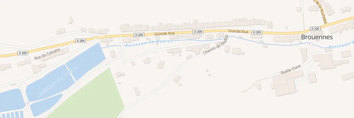 Plan du 9 Rue du Haut Pâquis à Brouennes