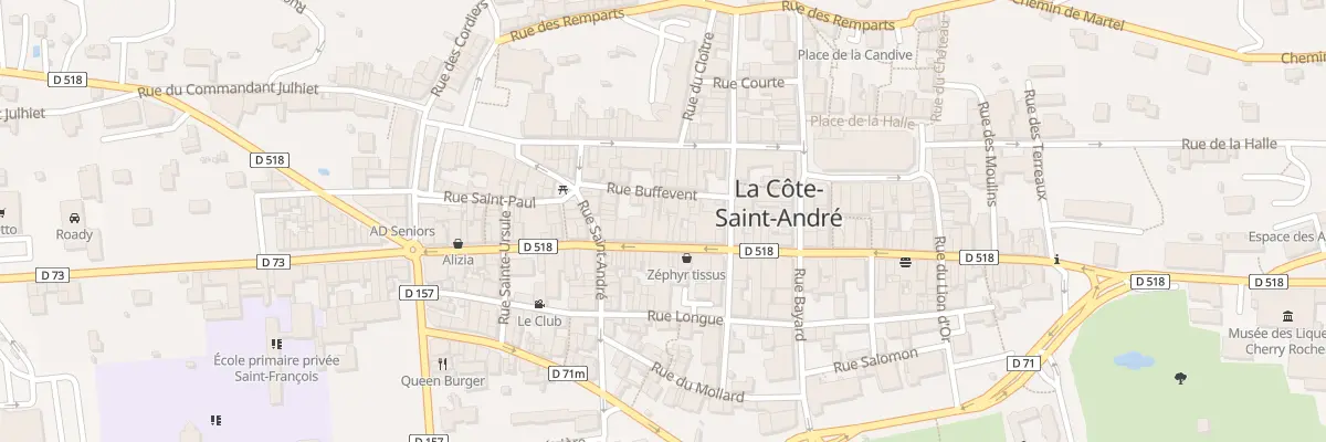Plan du 38 Rue de la République à La Côte-Saint-André