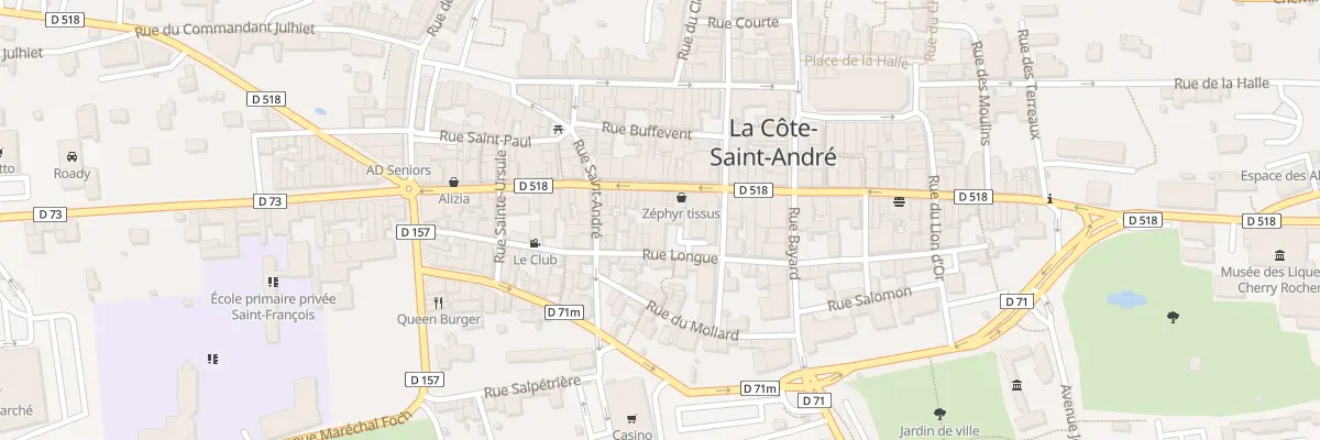 Plan du 39 Rue de la République à La Côte-Saint-André