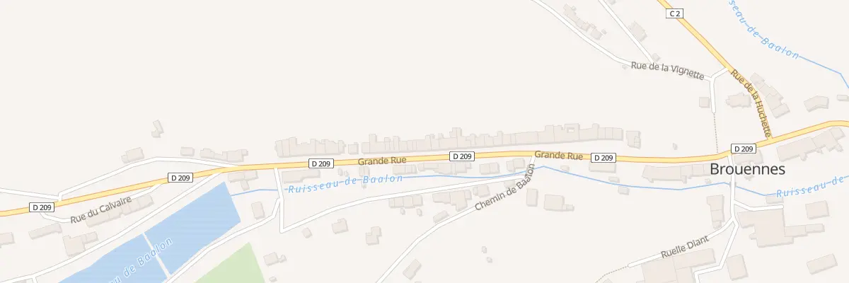 Plan du 30 Gr Grande Rue à Brouennes