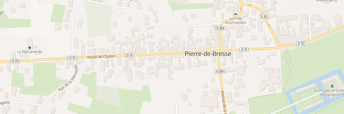 Plan du 13 Rte de Chalon à Pierre-de-Bresse