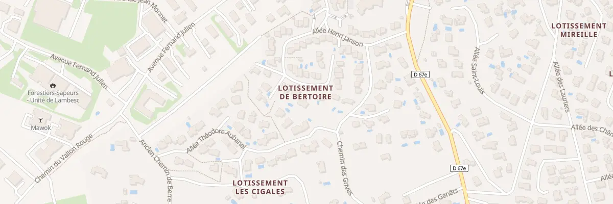 Plan du 44 All Henri Jeanson à Lambesc