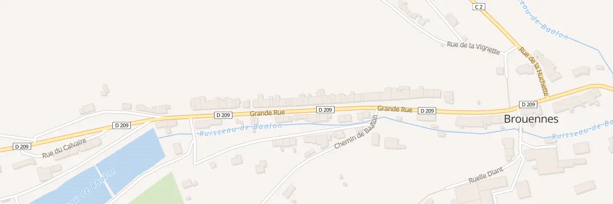 Plan du 28 Gr Grande Rue à Brouennes