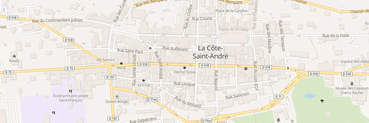 Plan du 44 Rue de la République à La Côte-Saint-André