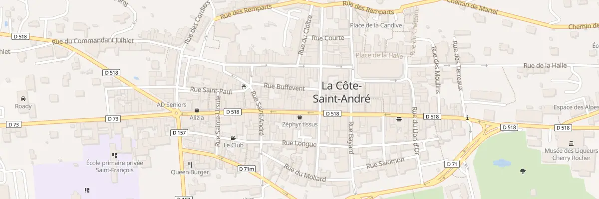 Plan du 42 Rue de la République à La Côte-Saint-André