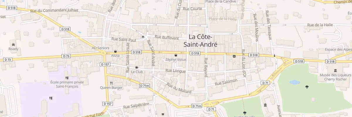 Plan du 45 Rue de la République à La Côte-Saint-André