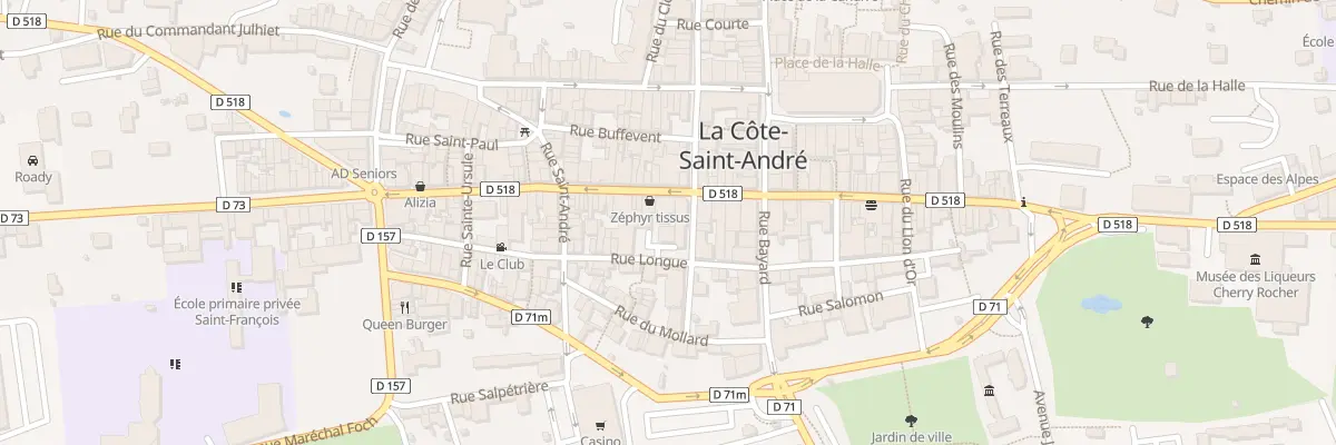 Plan du 47 Rue de la République à La Côte-Saint-André
