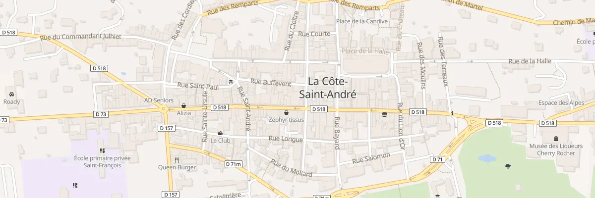Plan du 19 Rue Centrale à La Côte-Saint-André