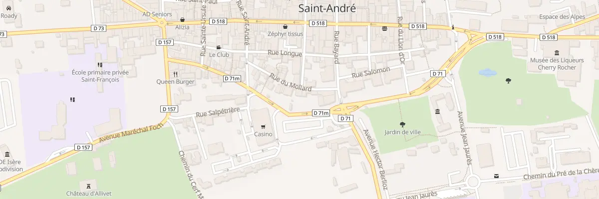 Plan du 8 Rue du Mollard à La Côte-Saint-André