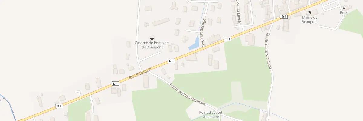 Plan du 717 Rue Principale à Beaupont