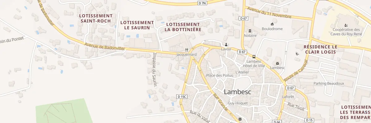 Plan du 4 Bd National à Lambesc