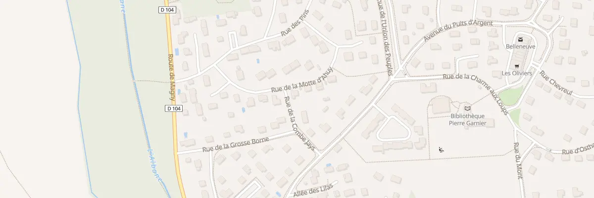 Plan du 12 Rue de la Motte d’Ahuy à Belleneuve