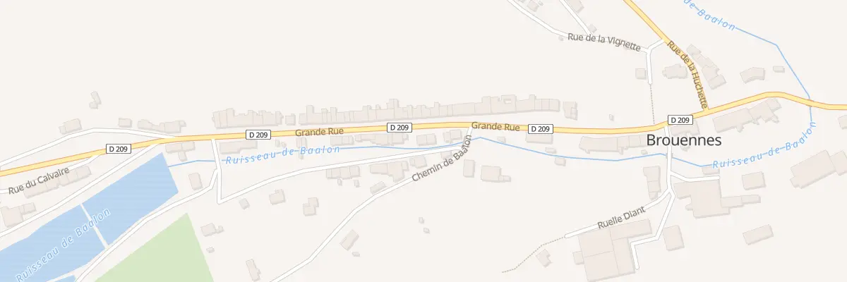 Plan du 23 Gr Grande Rue à Brouennes