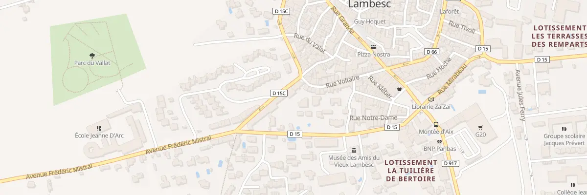 Plan du 59 Bd National à Lambesc
