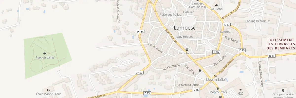 Plan du 41 Bd National à Lambesc