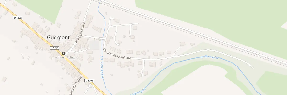 Plan du 13 Che de la Vallotte à Guerpont
