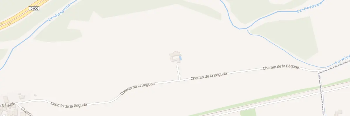 Plan du 1775 Che de la Begude à Goult