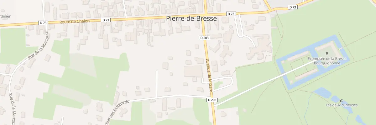Plan du 2T Av de la Gare à Pierre-de-Bresse