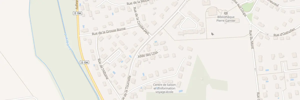Plan du 1 All des Lilas à Belleneuve
