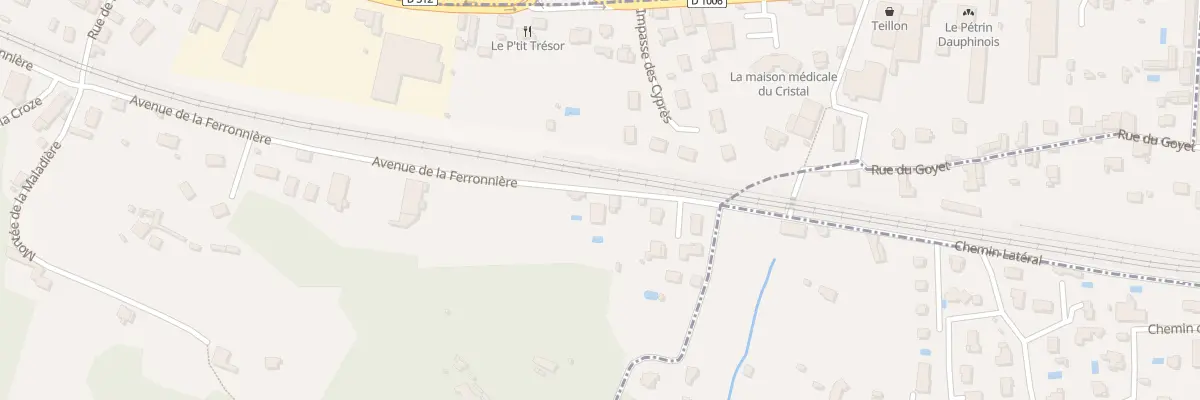 Plan de La Maladiere à Domarin