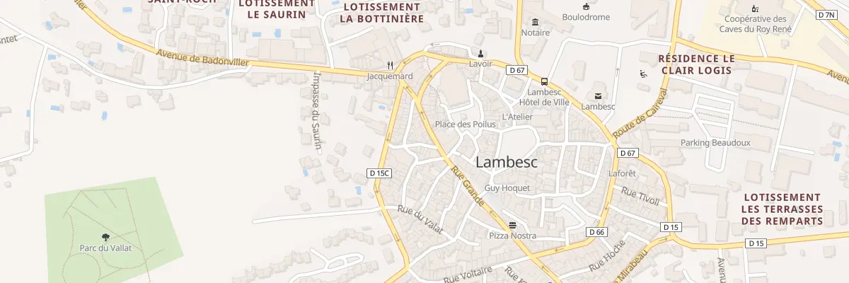 Plan du 2 Rue de la Campane à Lambesc