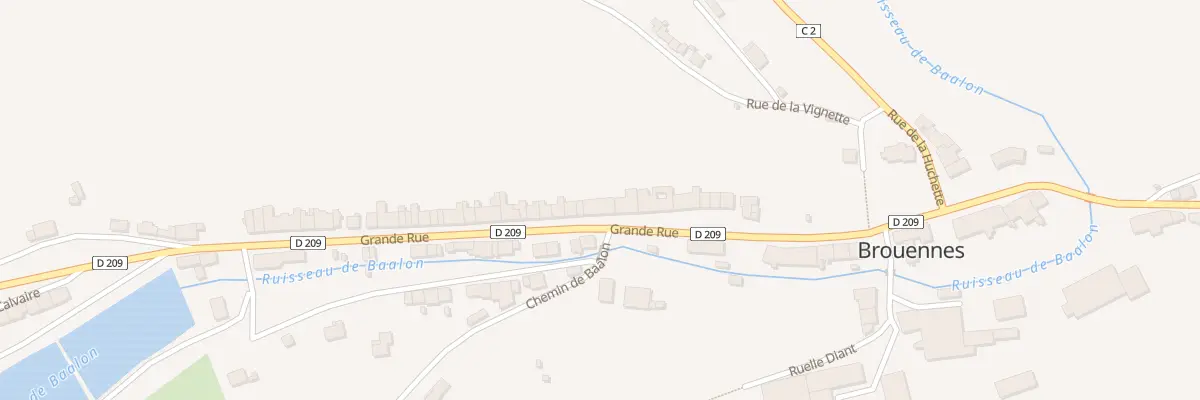 Plan du 12 Gr Grande Rue à Brouennes