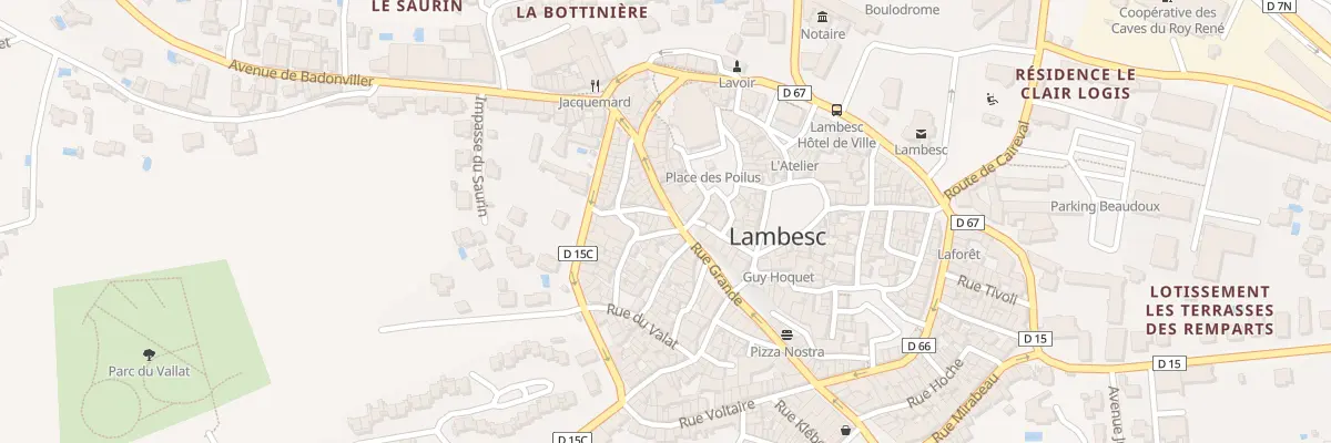 Plan du 47 Rue Grande à Lambesc