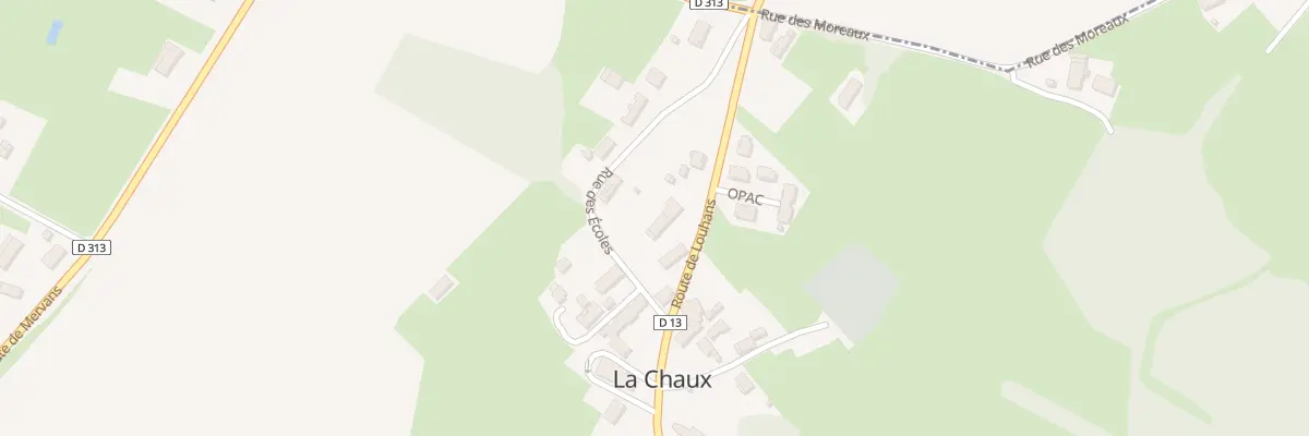 Plan du 42 Rue des Ecoles à La Chaux