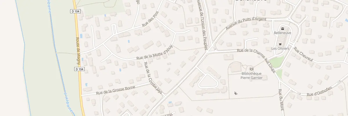 Plan du 18 Rue de la Motte d’Ahuy à Belleneuve