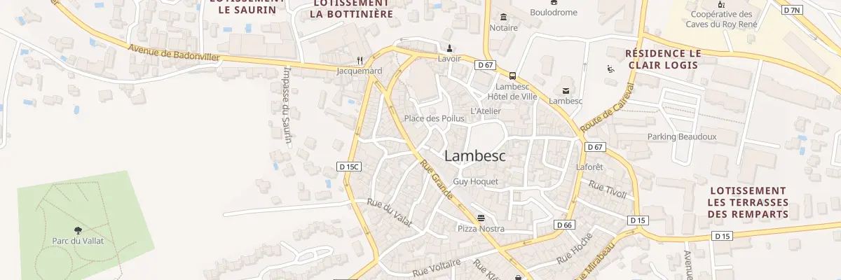 Plan du 3 Rue de la Paroisse à Lambesc