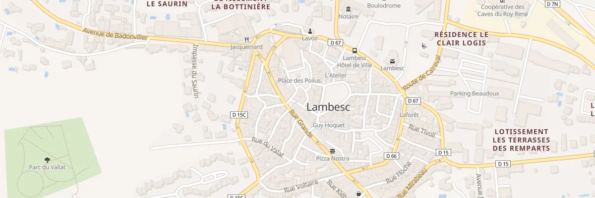 Plan du 4 Rue de la Paroisse à Lambesc